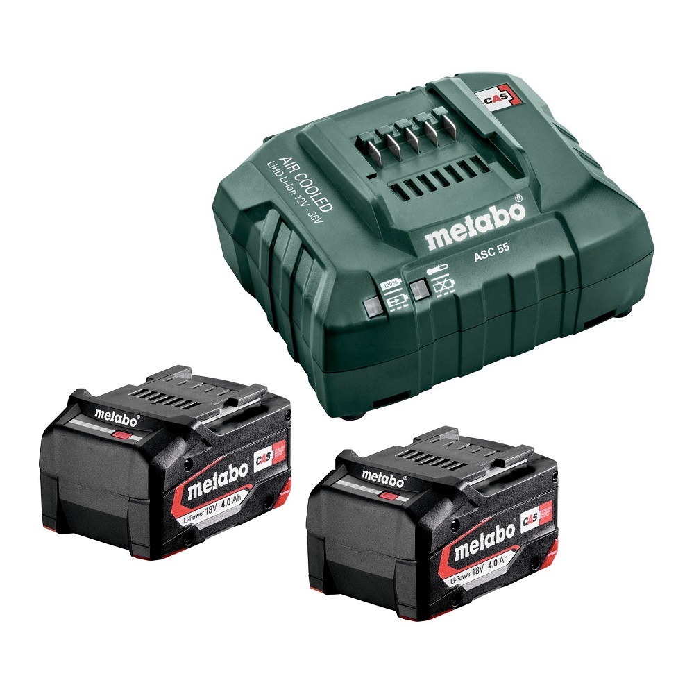 Metabo MET 602371510 akumulatorska ugaona brusilica, sa 2x4.0Ah baterije i punjačem (MET 602371510)